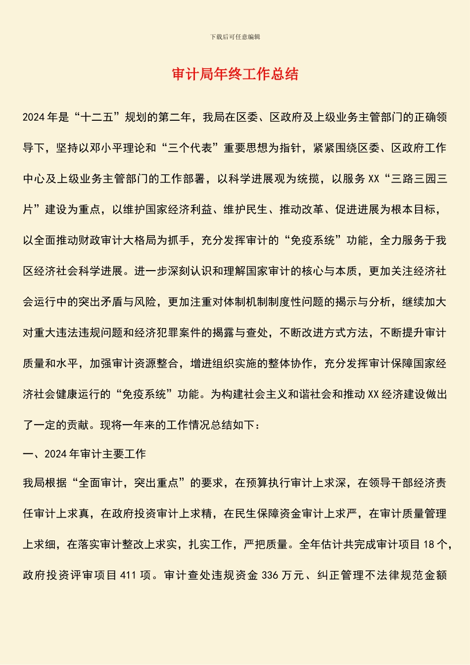 审计局年终工作总结_第1页