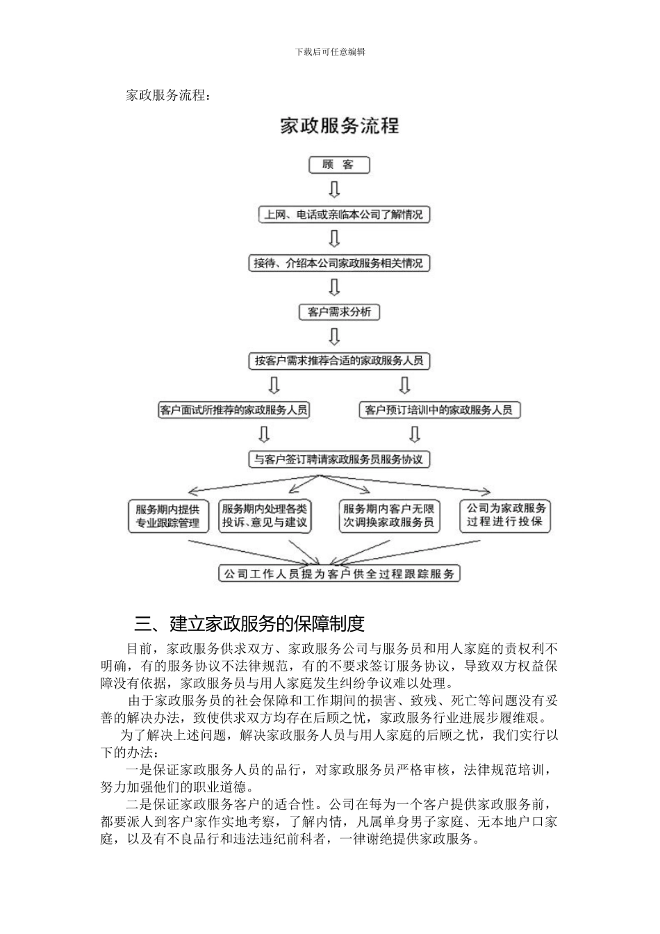 家政服务公司实施方案_第2页