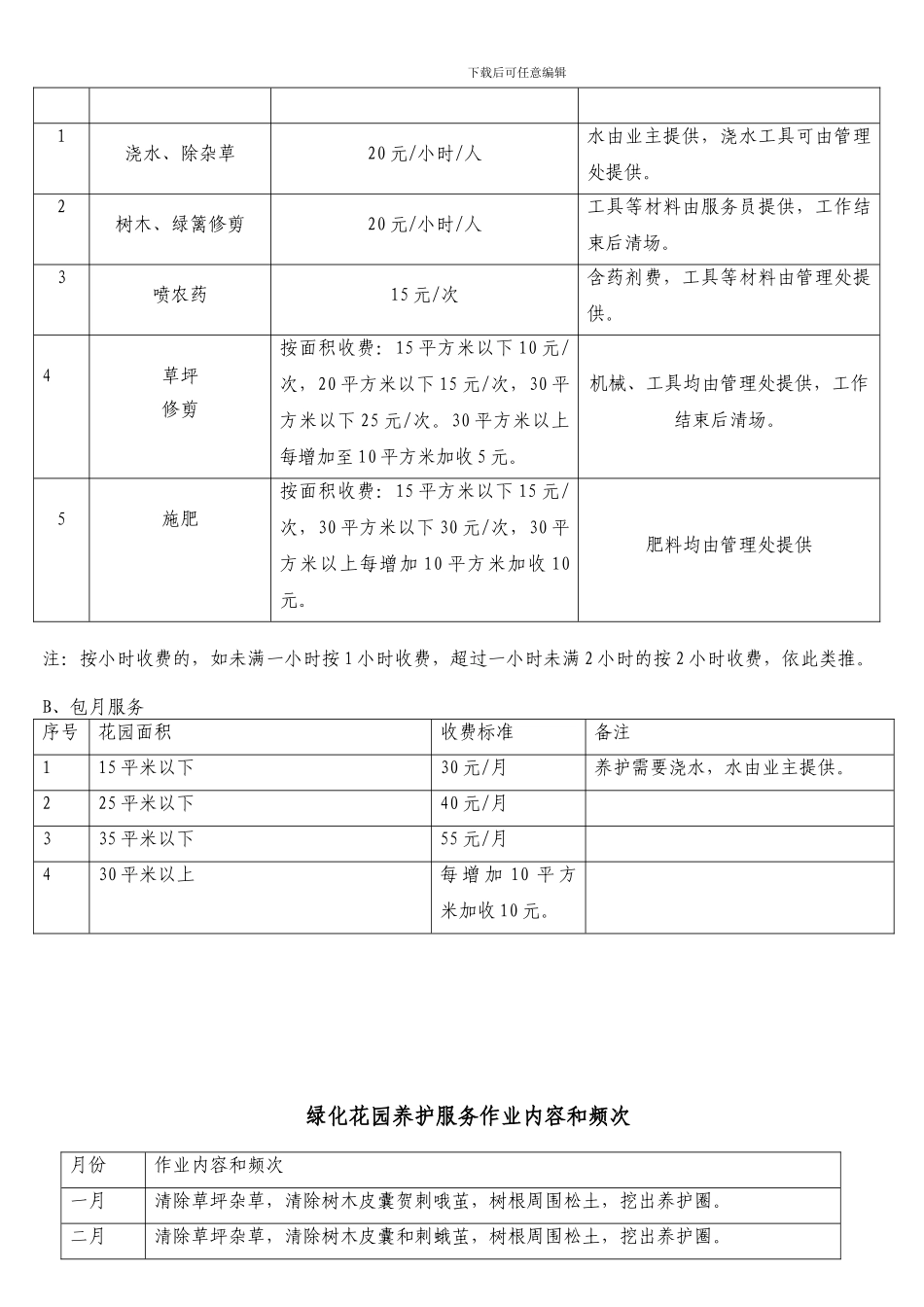 家政服务清洁价格表_第2页