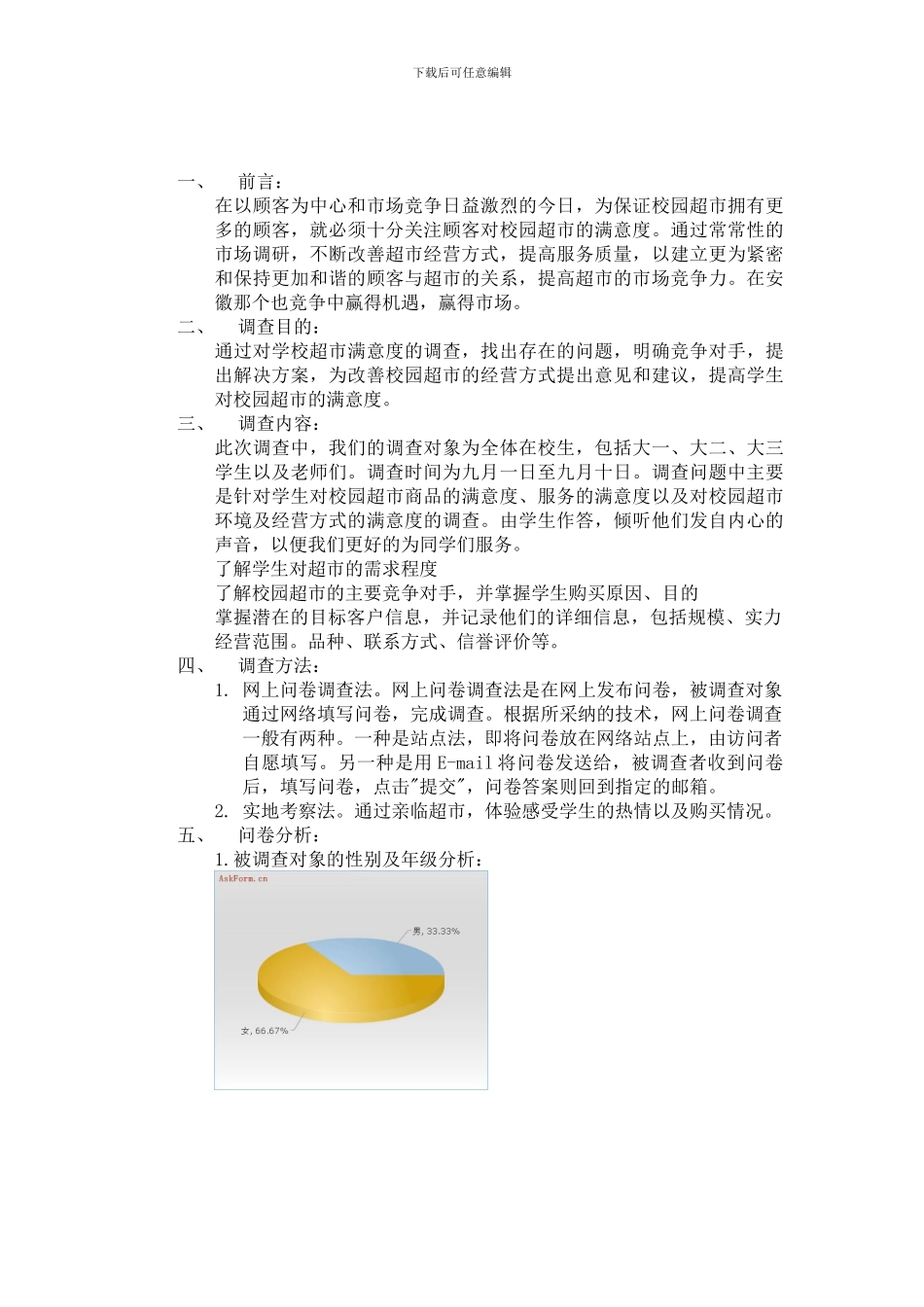 对校园超市的调查报告_第3页
