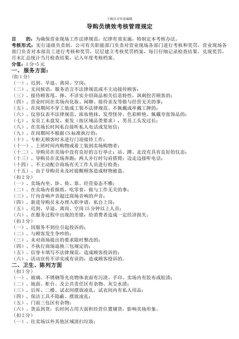 导购员绩效考核_第1页