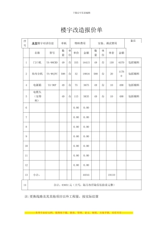 小区门禁系统合同