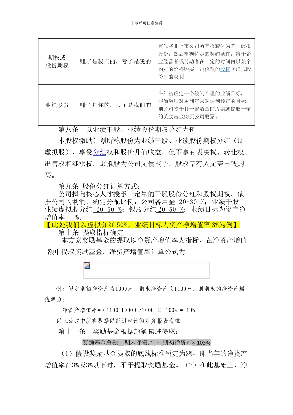 山东XX公司股权激励方案_第3页