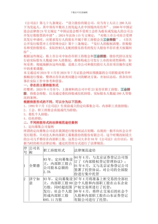 工会持股详解