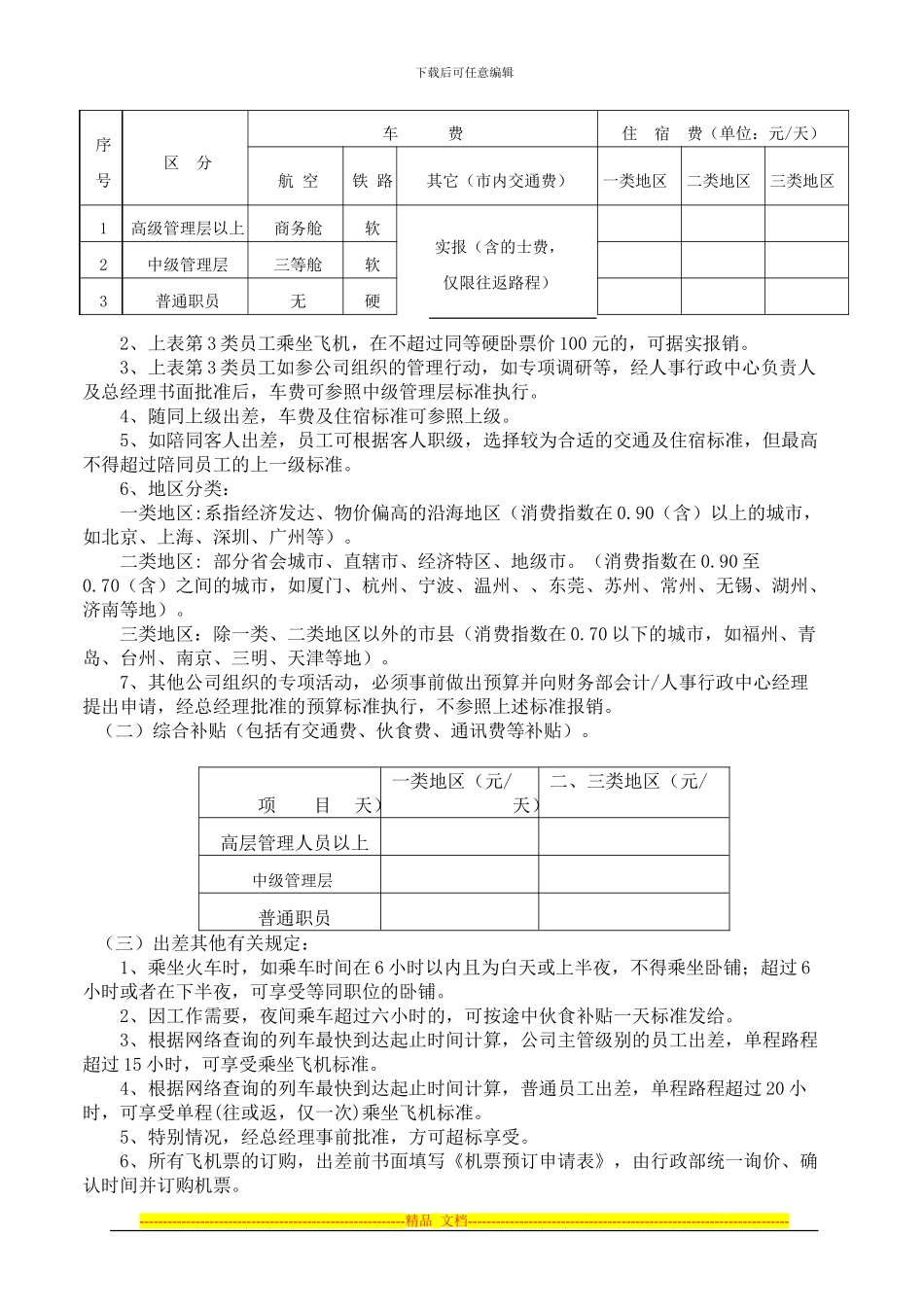 差旅和招待费管理制度_第2页