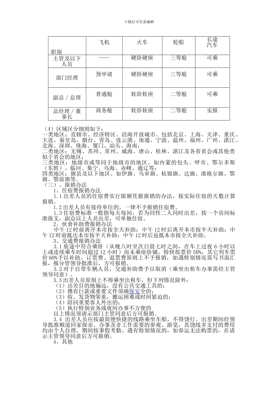 差旅报销管理制度_第2页
