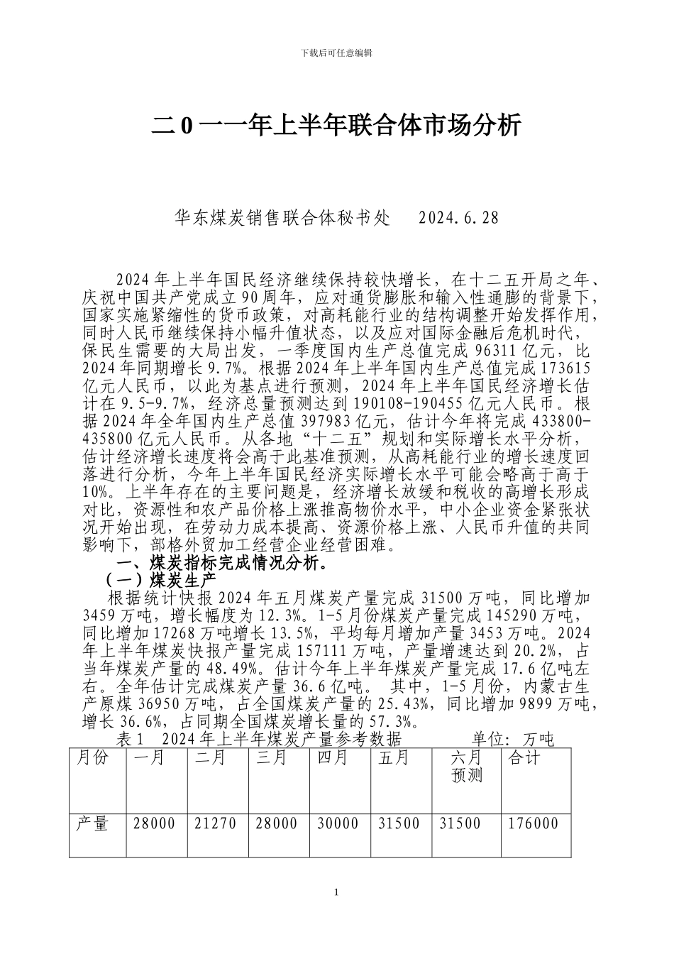 市场分析：2024年上半年市场分析2024.6.23_第1页