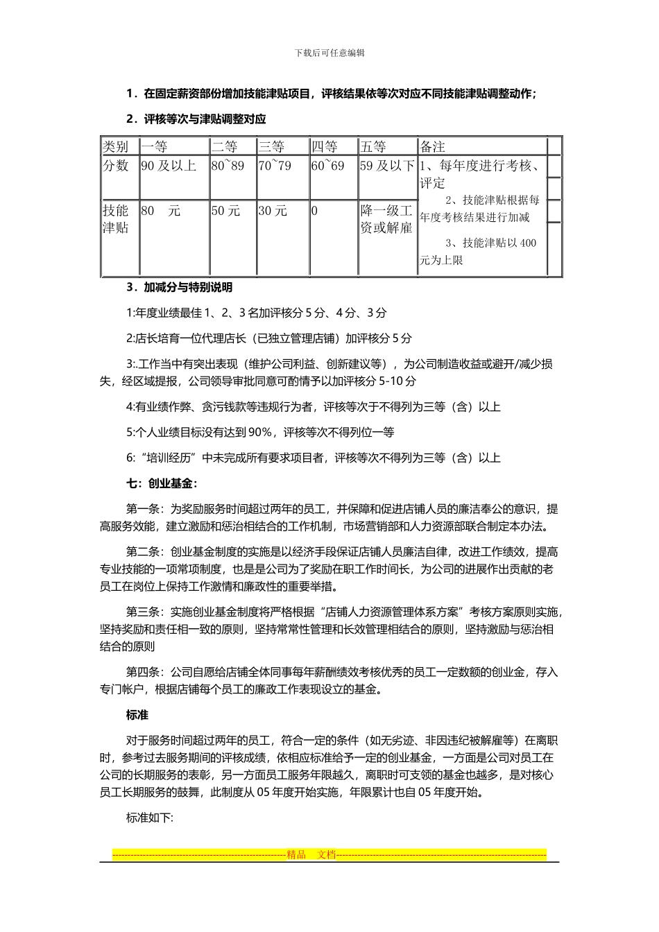 店铺薪酬绩效考核实施办法_第3页