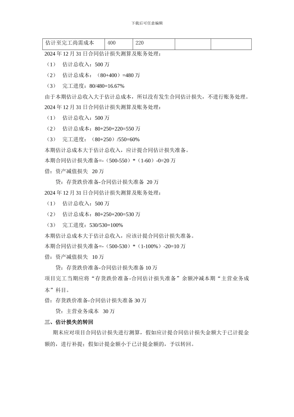 建造合同预计损失的确认和计量_第2页