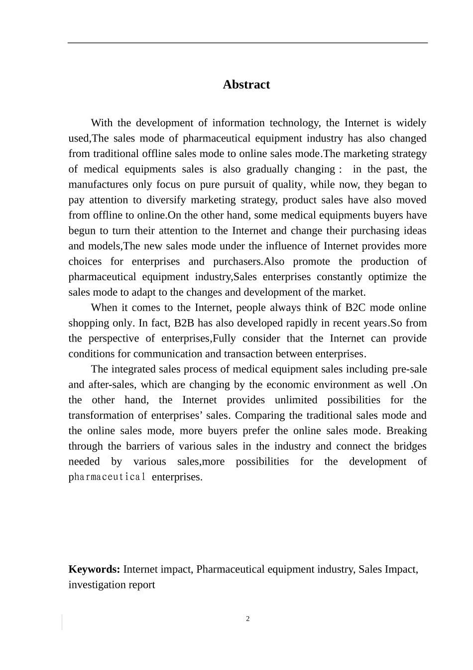 市场营销专业  互联网对药械设备行业销售影响的调查_第3页