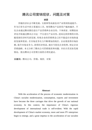 市场营销专业  某网站公司营销研究