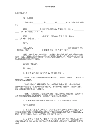 总代理协议书-(41)