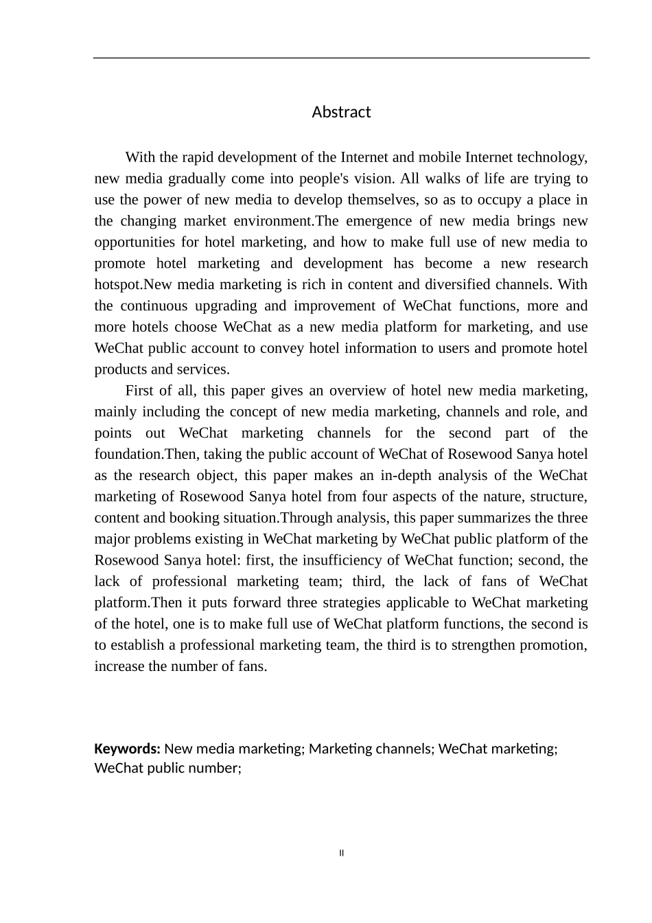 市场营销专业 酒店新媒体营销渠道现状探析——以三亚保利瑰丽酒店微信营销为例_第3页