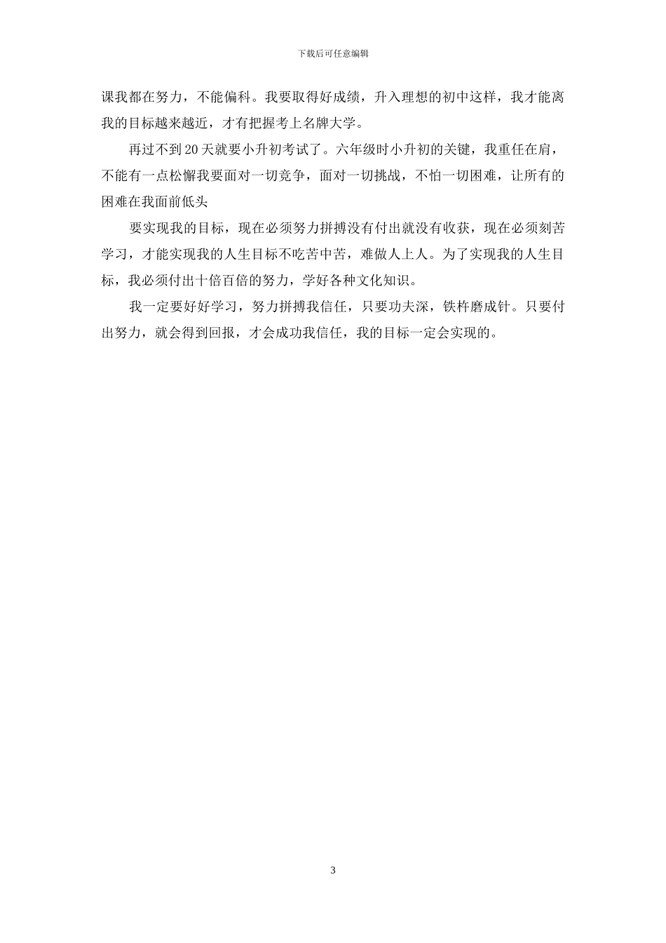 我的目标作文(1)_第3页