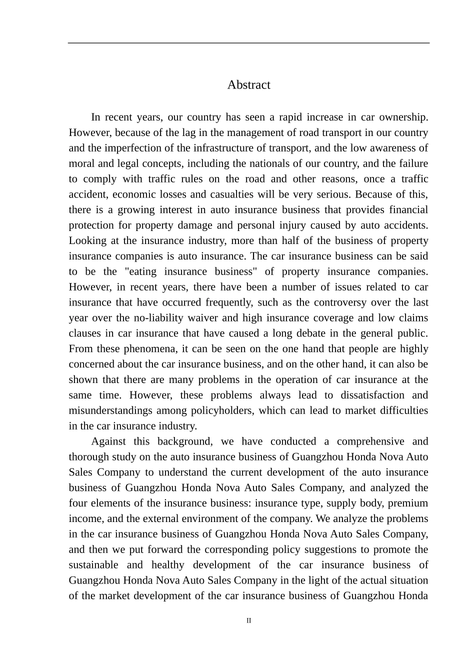 市场营销专业广州本田新星汽车销售公司保险服务问题分析_第3页