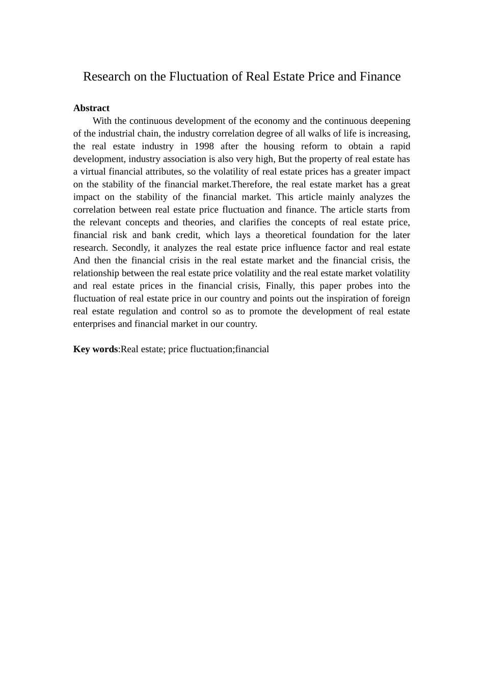 市场专业房地产价格波动与金融相关的研究_第2页