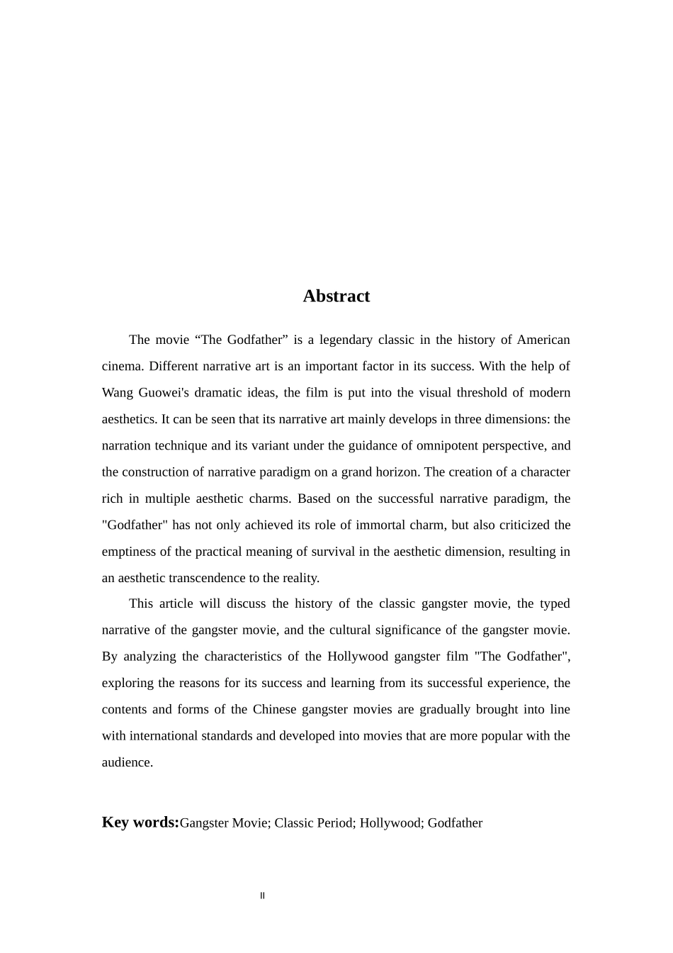 试析好莱坞黑帮电影的特点--以《教父》为例_第2页