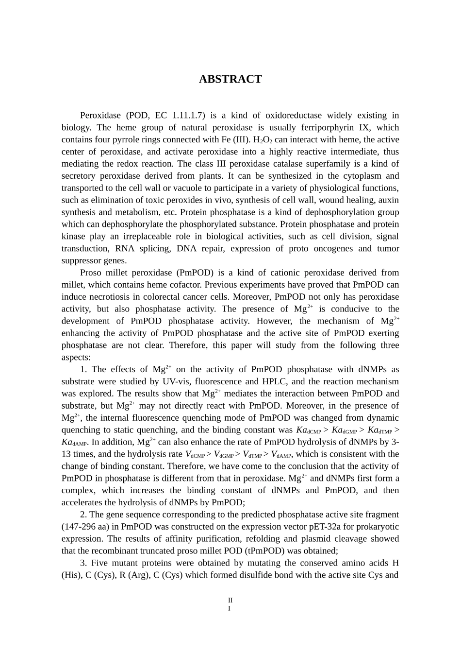 黍子过氧化物酶的重组表达及磷酸酶活性位点的研究论文设计_第3页