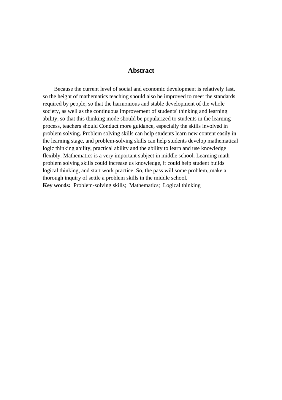 数学与应用数学-解题技巧在中学数学教学中的应用论文_第2页