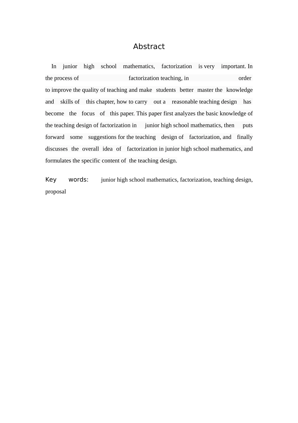 数学与应用数学-浅探初中数学因式分解教学设计论文_第2页
