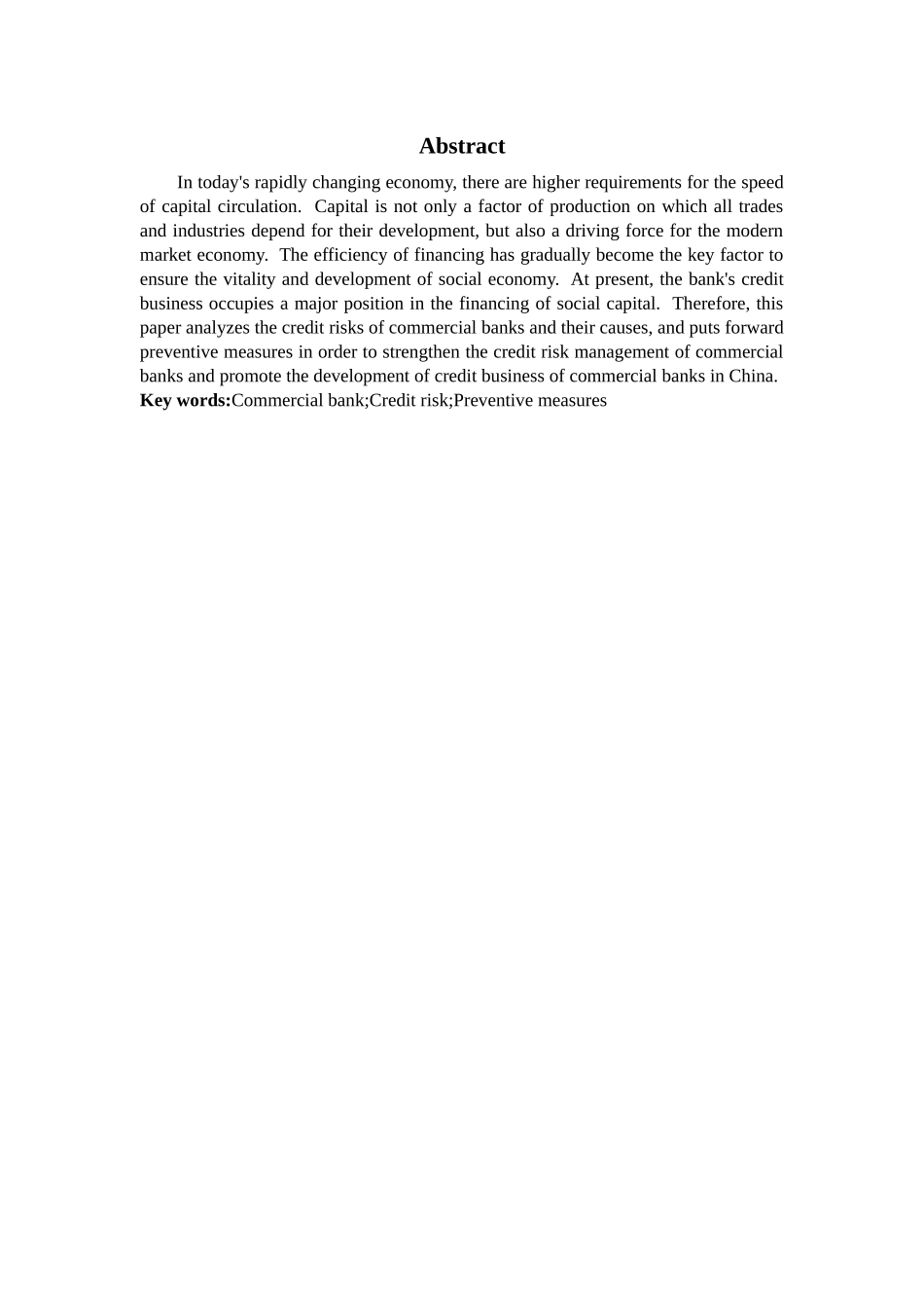 数学与应用数学-商业银行信贷风险的成因与对策研究论文_第2页