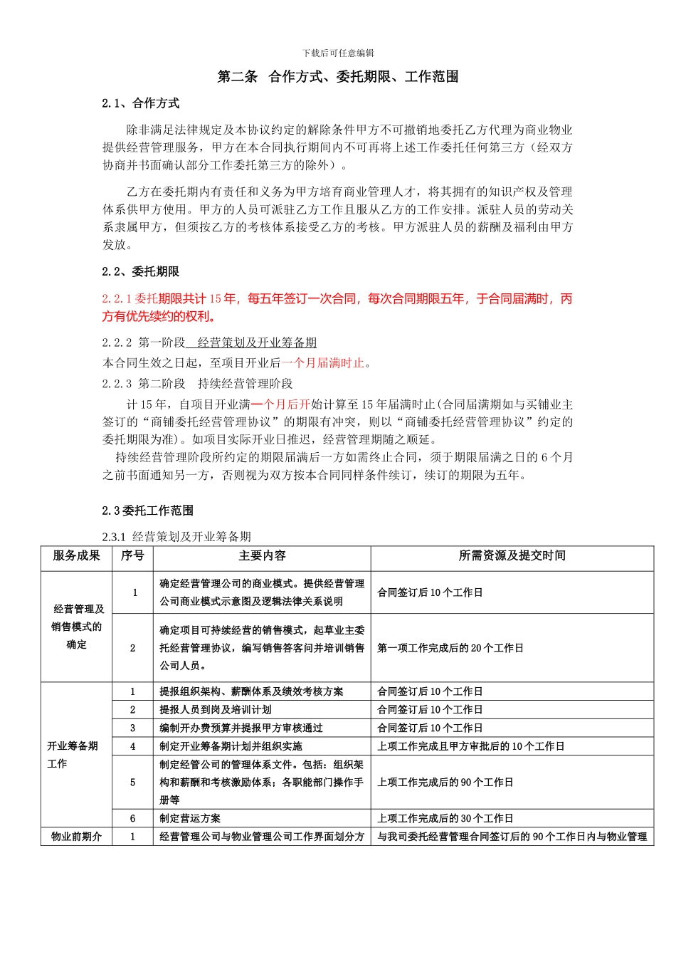 房产公司委托经营管理合同_第2页