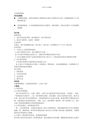 房地产绩效指标