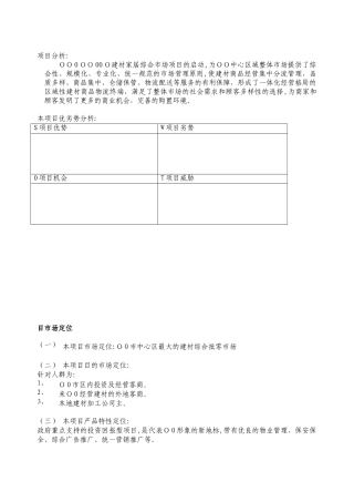 2025年家居建材市场招商方案