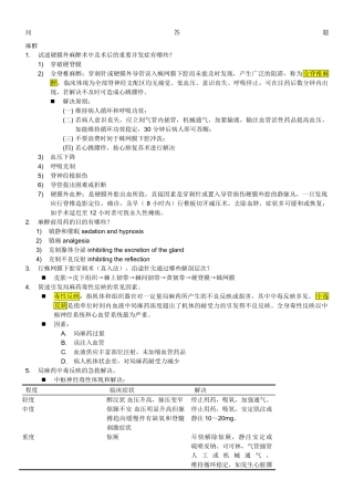 2025年外科总论问答题