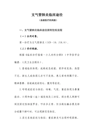 2025年小儿支气管肺炎