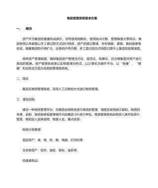 2025年资产管理系统需求