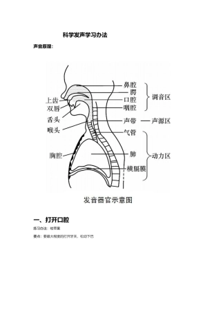 2025年科学发声学习方法