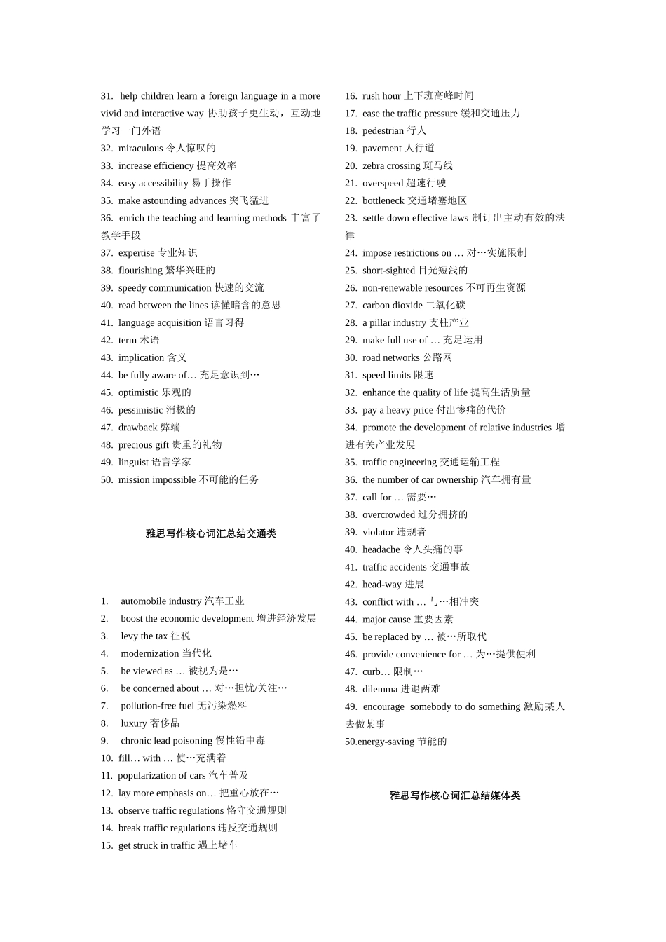 2025年雅思作文高频词汇_第2页
