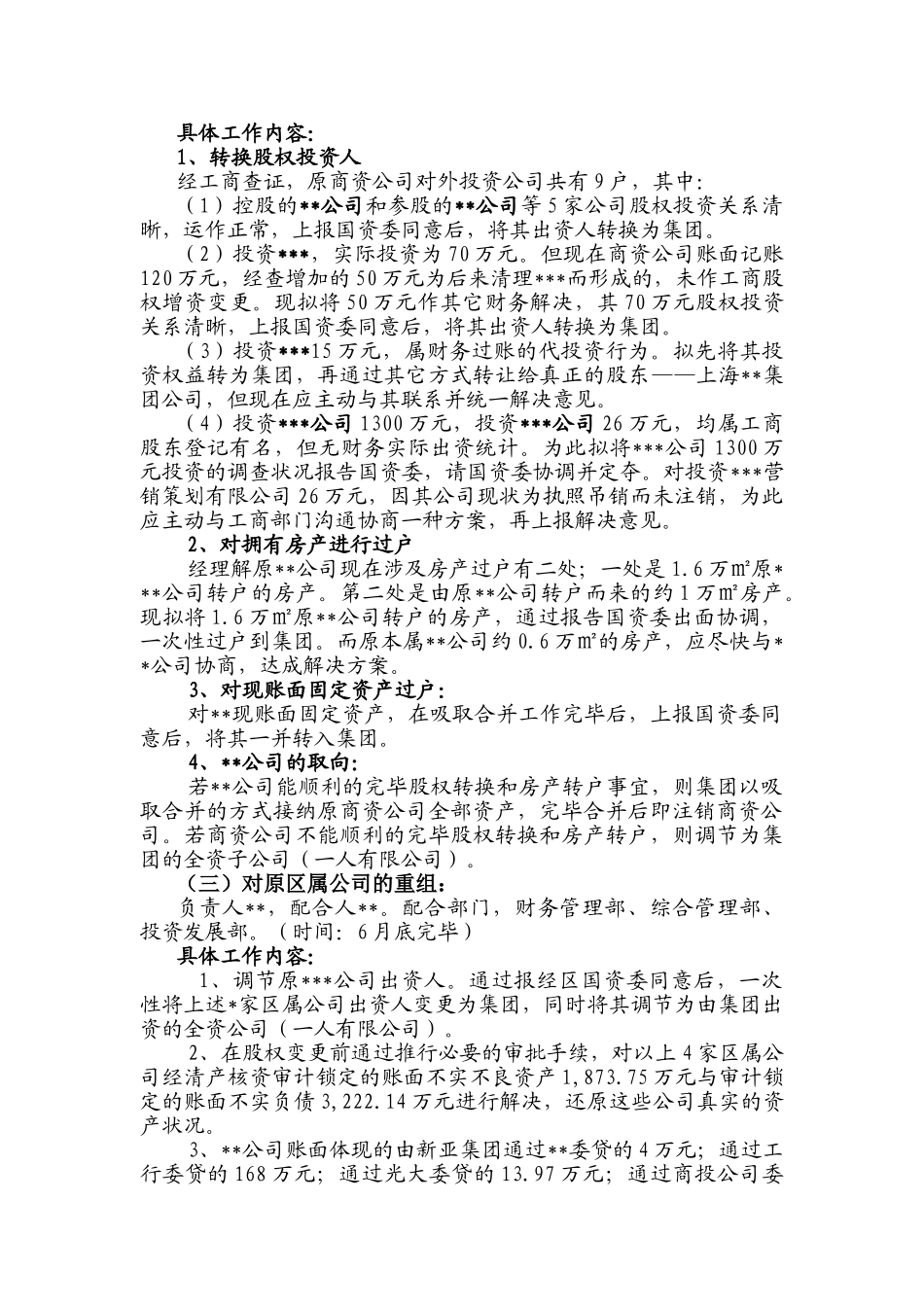 2025年资产重组实施计划方案_第2页