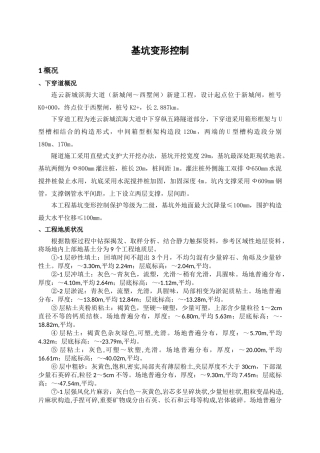 2025年基坑变形控制