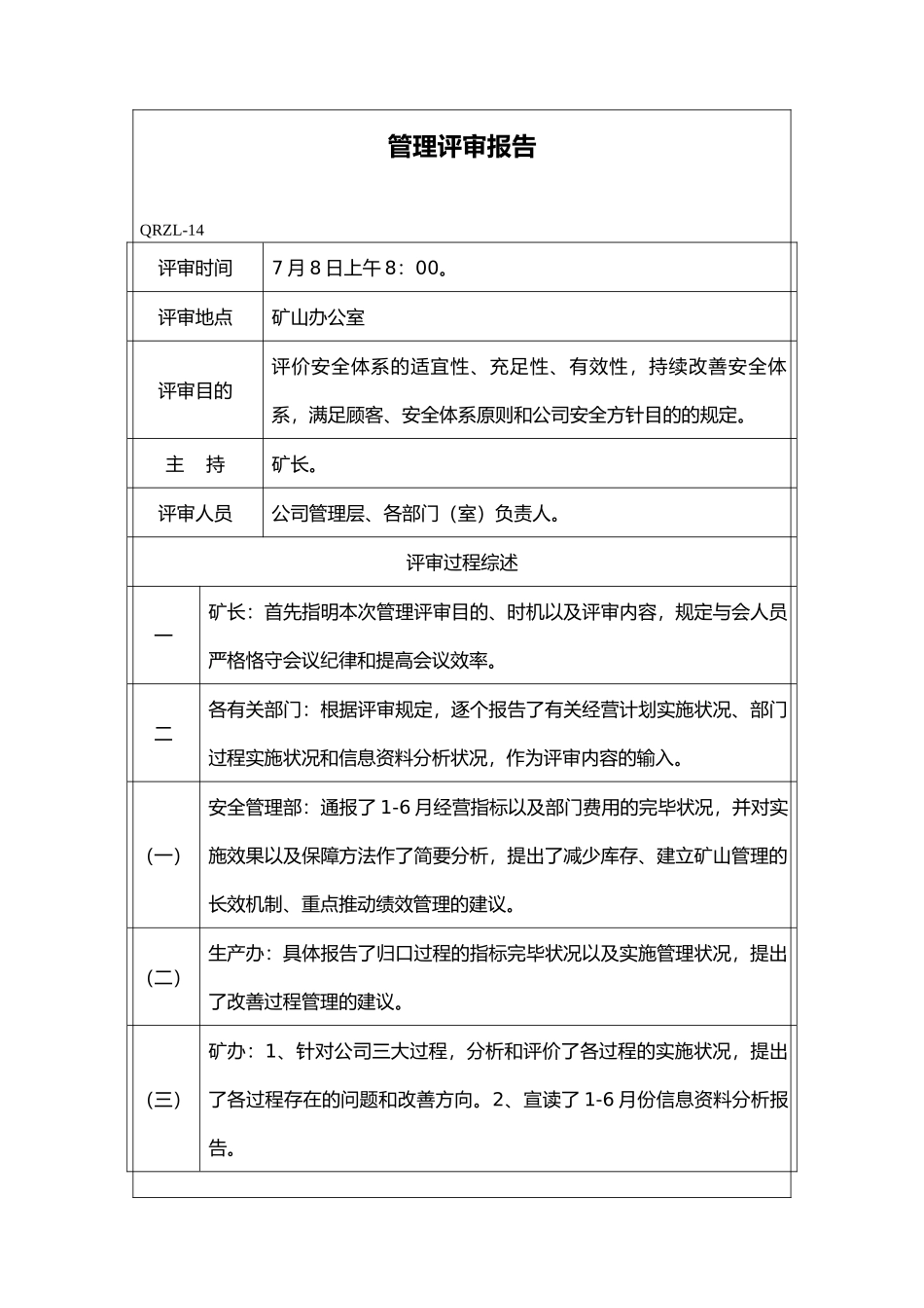 2025年管理评审报告范本_第1页