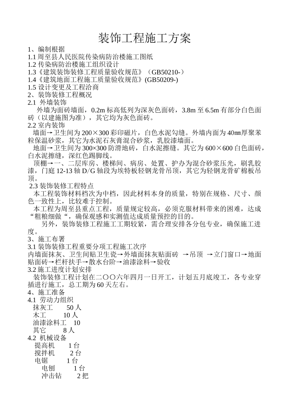 2025年装饰工程施工方案_第1页