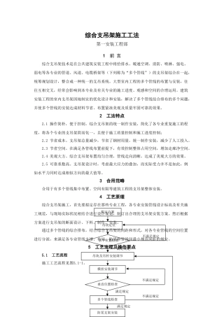 2025年综合支吊架工法修改
