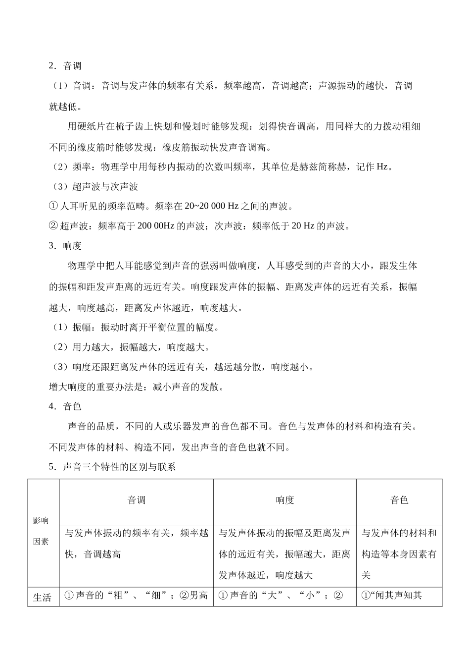 2025年声现象复习导学案_第3页