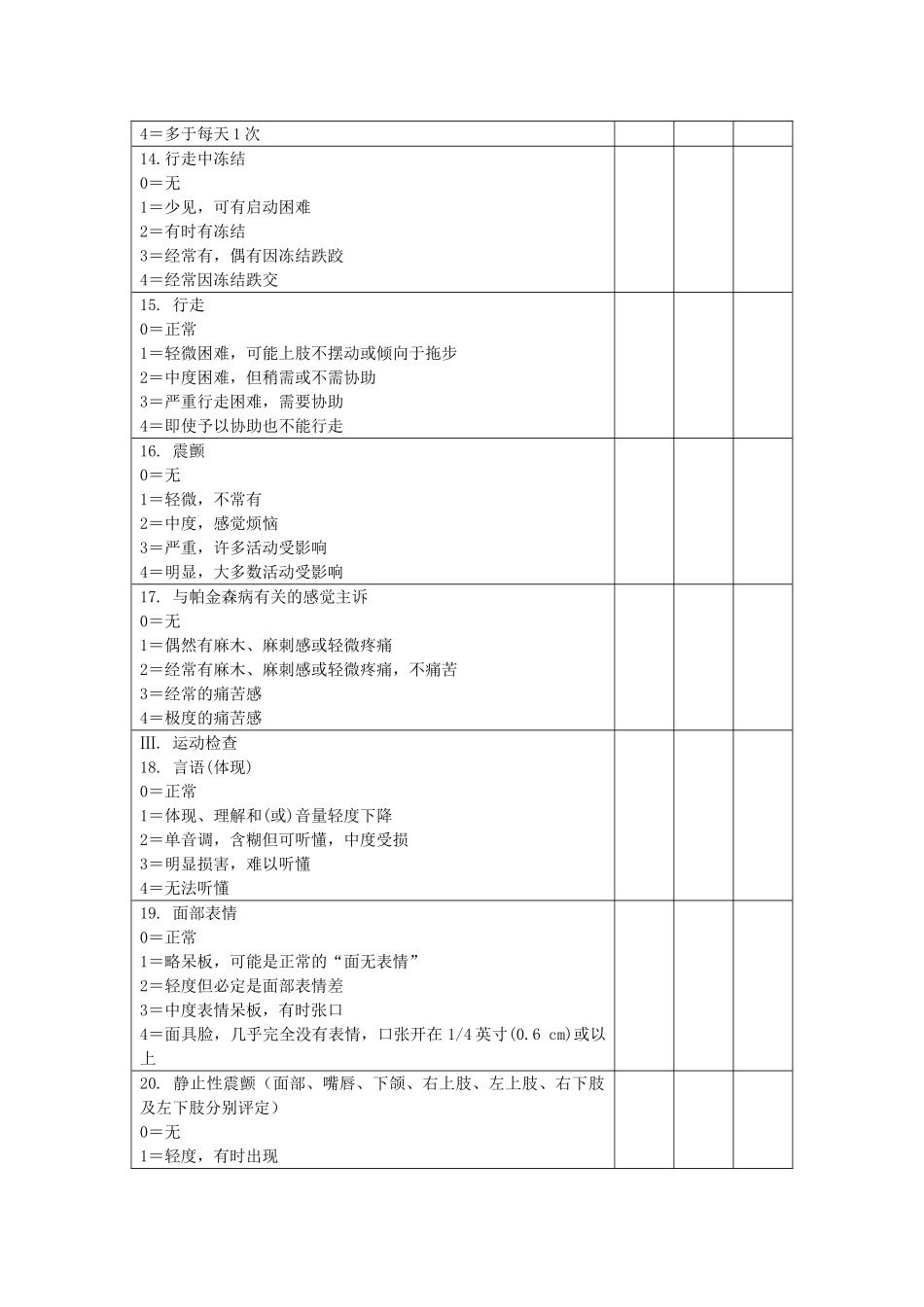 2025年帕金森病评定量表_第3页