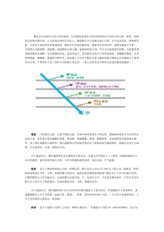 2025年水处置膜分离技术