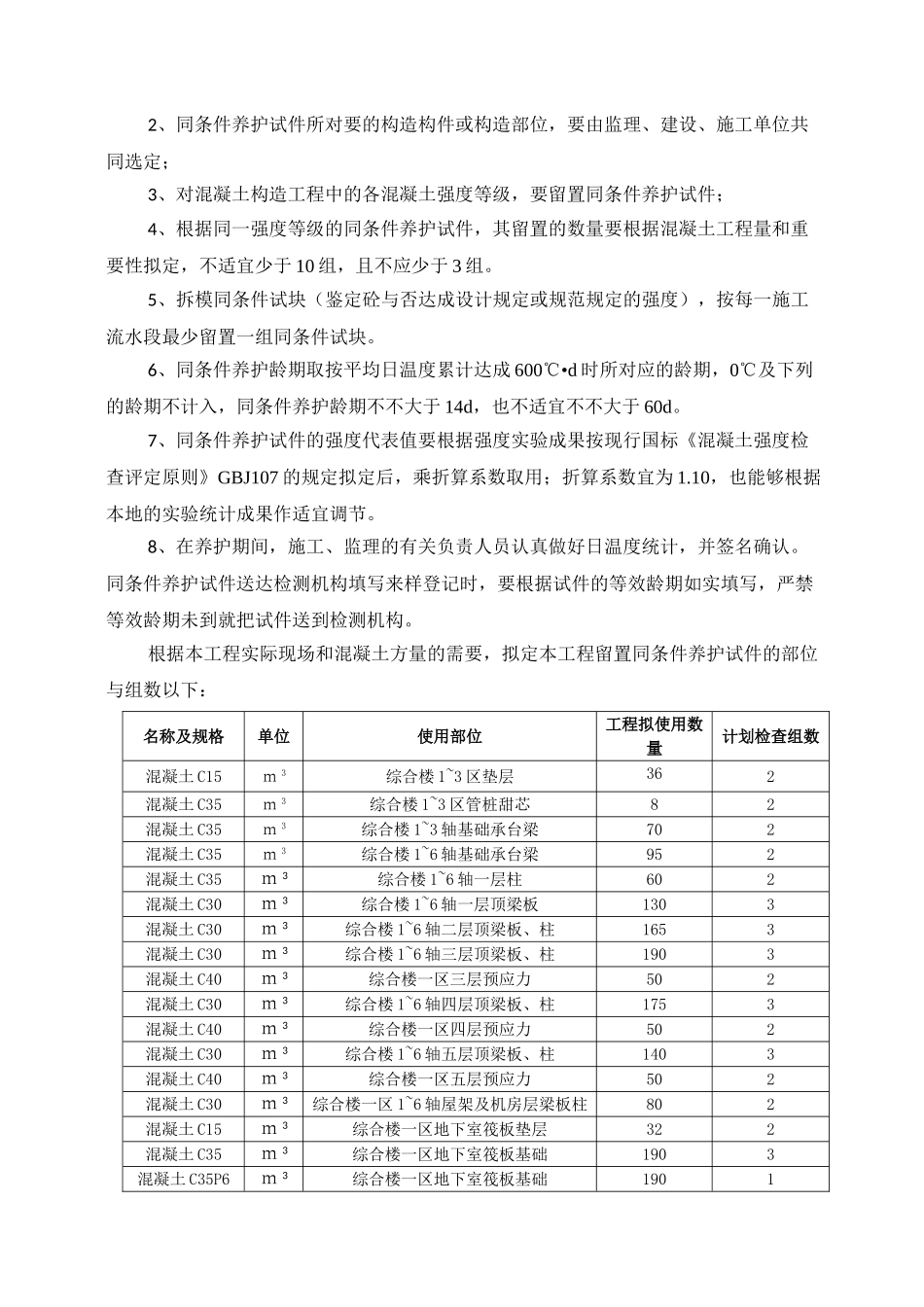 2025年砼同条件试块留置与养护方案_第3页