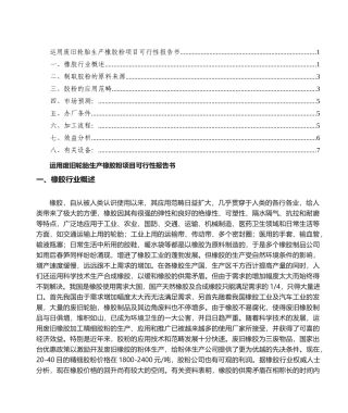 2025年利用废旧轮胎生产橡胶粉项目