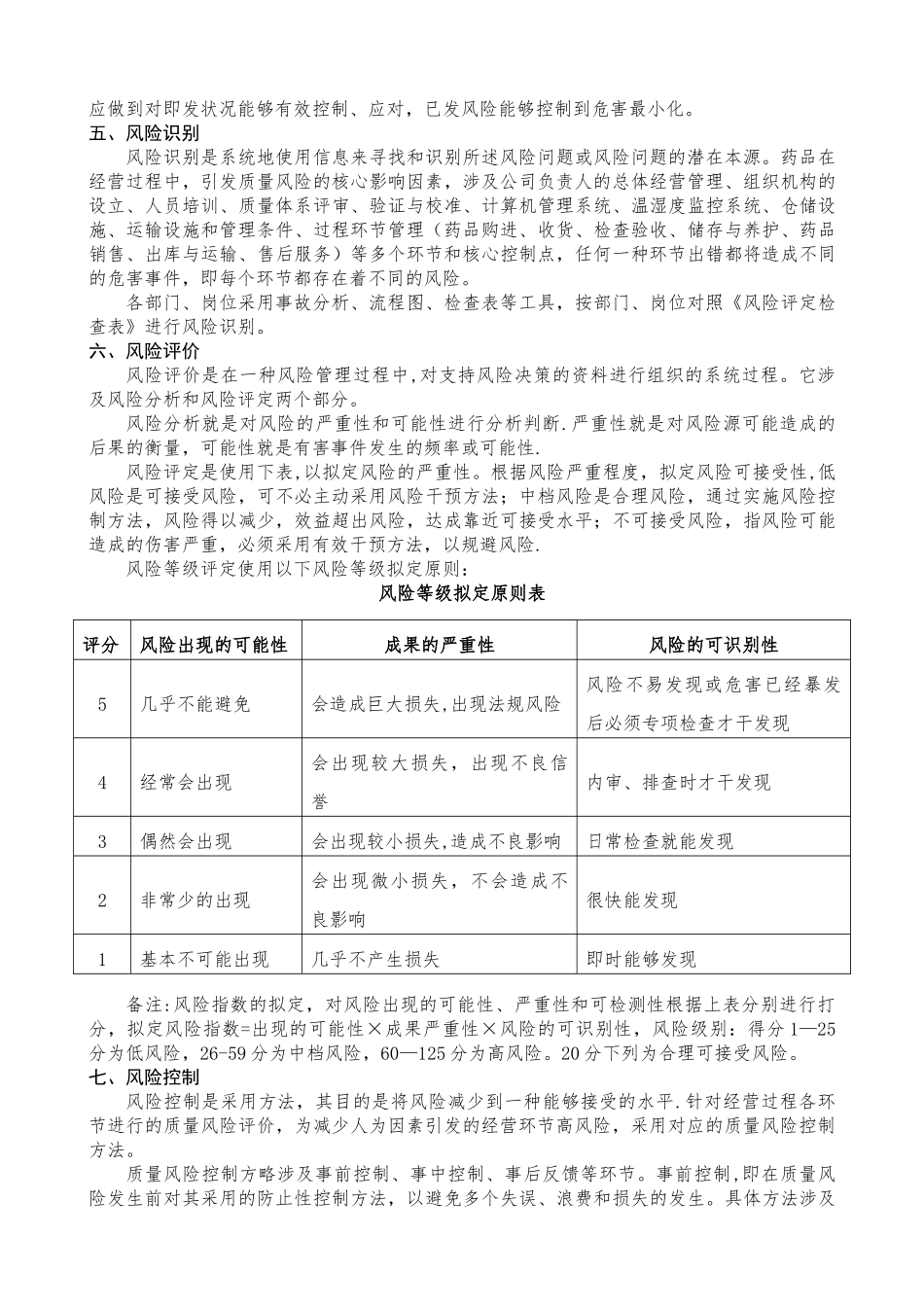 2025年质量风险评估管理控制方案_第2页