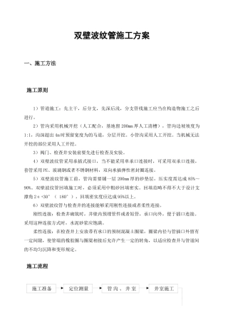 2025年双壁波纹管施工方法