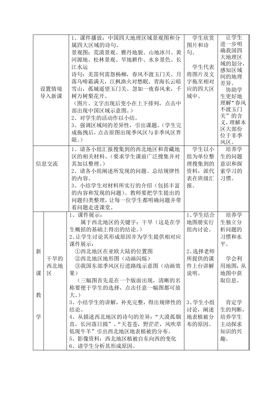 《西北地区和青藏地区》教学设计_第2页