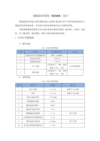 储能监控系统(SCADA)设计