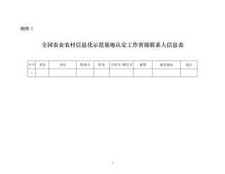 全国农业农村信息化示范基地申报