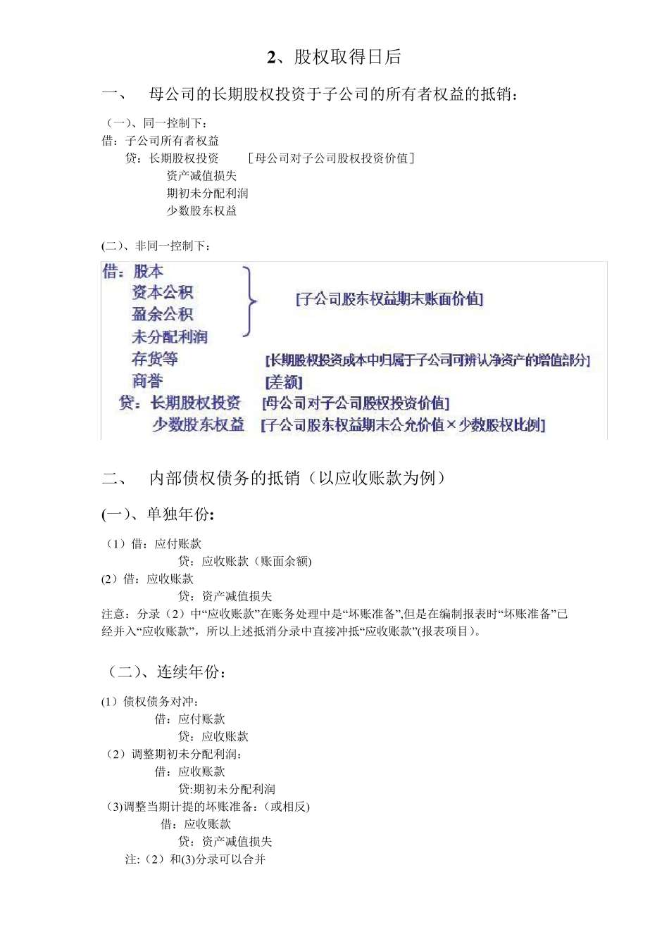 合并报表抵消分录_第2页