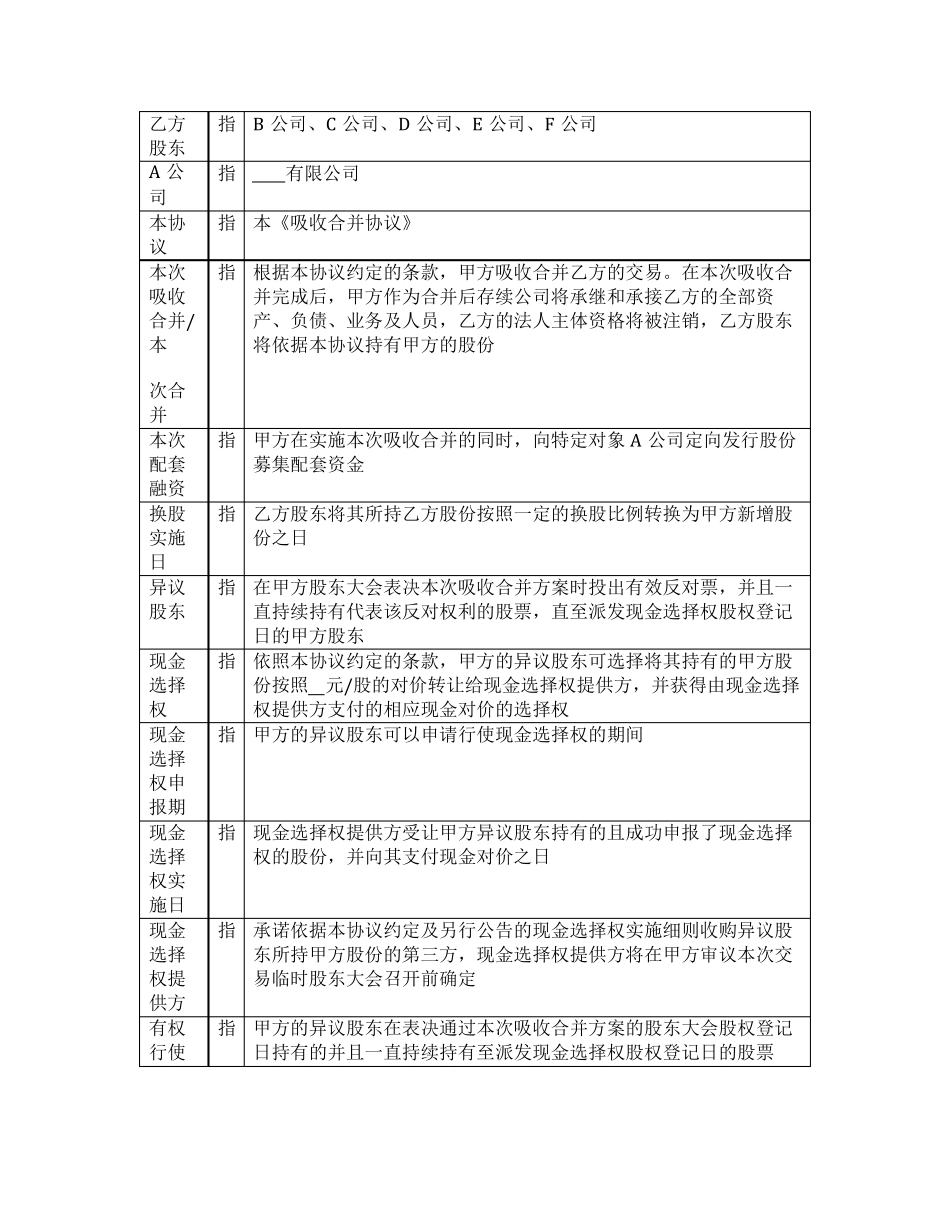 吸收合并协议_第2页